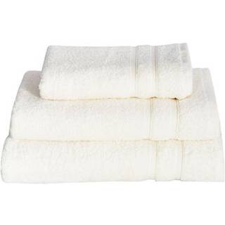 Badehåndklæde - 70x140 cm - Hvidt - 100% Bomuld - Frottehåndklæde fra Borg Living
