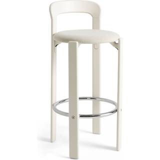 Hay Rey Barstol Betrukket 75 Cm - Barstole Bøgefinér Cream White - AB795-E453-AA04-02CY
