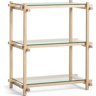 HAY Woody Shelving 2.0 Reol Lille Almond White/Glas