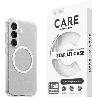CARE by PanzerGlass Samsung Galaxy S25 FLAGSHIP Urban Combat Cover - Qi Kompatibel - Star Lit / Hvid