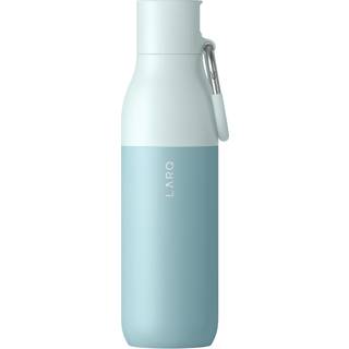 Larq flaske flip top 25oz - isoleret vandflaske i rustfrit st?l med halm | Thermos BPA gratis | Genanvendelig vandflaske til sportscenter og rejs