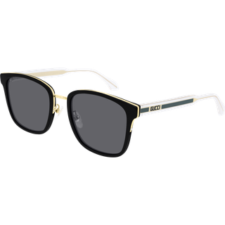 Gucci Mand GG0563SKN 003 Solbriller Acetat Sort Grå Firkantet