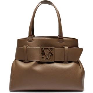 Armani Exchangetil kvinder. XW000284AF11902U6252 Brun indkøbspose (OSFA), Casual, Polyester