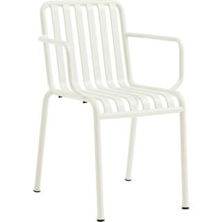 HAY Palissade Stol Med Armlæn Creme Hvid