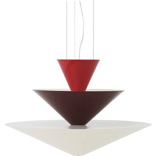 &Tradition Gio LN14 Pendel Ø60 Vermilion Red/Dark Burgundy/Ecru White