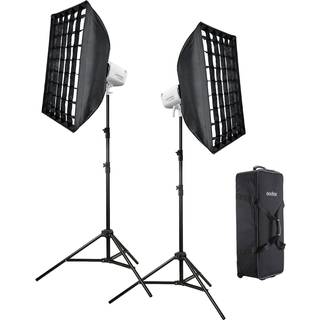 Litemons LA300Bi Bi color LED Video Light 2 light kit