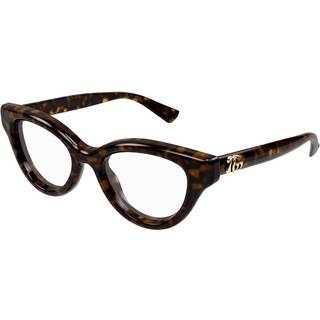 Gucci Kvinde GG1832O 002 Optiske stel Injiceret Havana Transparent Cat Eye