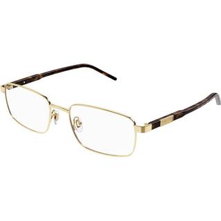 Gucci Mand Gucci GG1801O 002 Optiske stel Metal Guld Transparent Firkantet