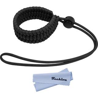 Teknisk h?ndleds Lanyard Justerbar Paracord Camera Hand Strap til DSLR Mirrorless Camera Video Camcorder Cameras Binoculars - Black V2