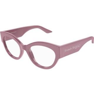 Alexander McQueen Kvinde AM0435O 003 Optiske stel Acetat Rosa Cat Eye
