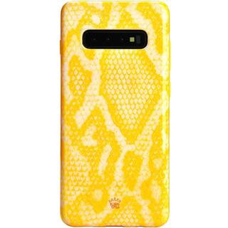 Velvet Caviar kompatibel med Samsung Galaxy S10 Plus Case - Cute Protective Phone Sages for Girls Women (Yellow Snakeskin)