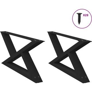 Sofabordben 30X(30-31,3) Cm Stål - Sort / 70 x (30-31.3) cm