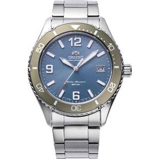 Orient Mako Solar Quartz Blue Dial Steel Strap Men's Watch RA-WJ0002L10B