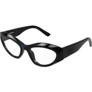 Balenciaga Kvinde BB0400O 003 Optiske stel Acetat Sort Transparent Cat Eye