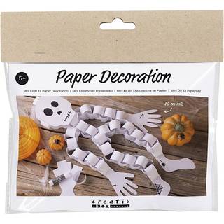 Mini DIY Papirpynt Kit - Skelet til Halloween