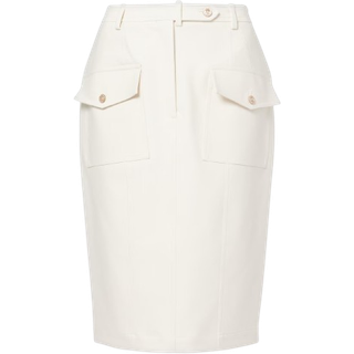 Tom Ford Cotton-blend midi skirt - white - L/XL
