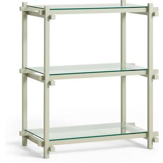 HAY Woody Shelving 2.0 Reol Lille Smokey Grey/Glas