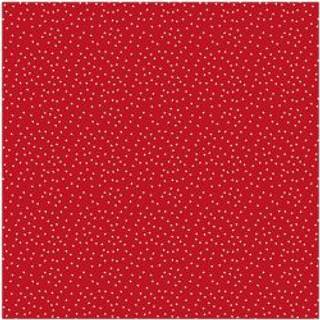 Stoff Sterne rot-natur 140cm - Rot, Natur