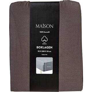 MAISON boxmadraslagen 90x200x35 cm - grå (På lager i varehus)