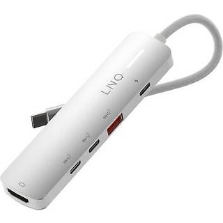 LINQ 5in1 PRO 140W USB-C Multiport Hub | Space Grey-White