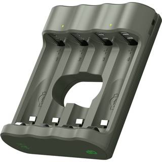 GP Recharge AA & AAA batterilader NiMH u/ batterier