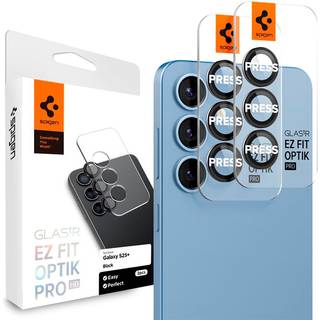 Spigen Samsung Galaxy S25 Plus Glas.tR EZ Fit Optik Pro HD linsebeskyttelse, 2-pack