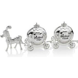 Celebrations Silver Plated Horse And Carriage First Tooth And Curl Boxes - P7534