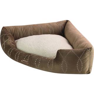 Komfort hjørneseng CENO - 80 x 80 x 20 cm - Brun