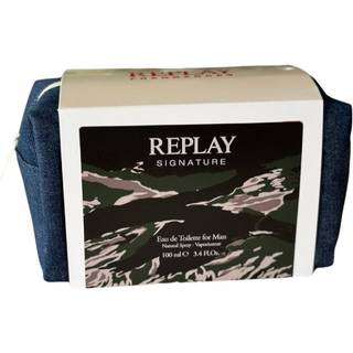 Replay Giftset Replay Signature Man Edt 100ml + Pochette