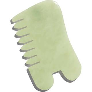Earth Harbor Island Jade Gemstone Gua Sha + Massaging Comb