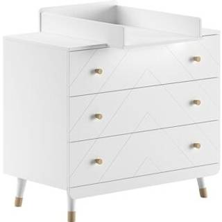 Babymøbel sæt med tremmeseng 60 x 120 – Billy, hvid