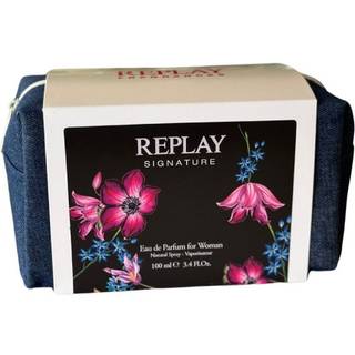Giftset Replay Signature Woman Edp 100ml + Pochette