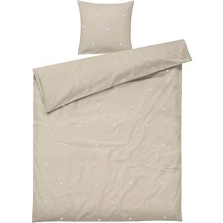 Juna Daisy Sengesæt 150x210 + 50x60 Cm Sand / t - Sengetøj Økologisk Bomuld Hvid - 646629