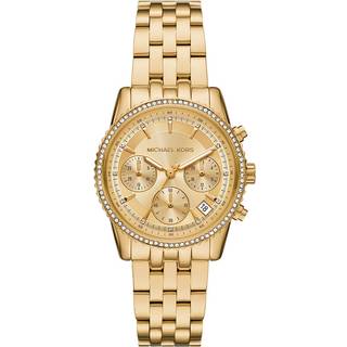 Michael Kors Ritz dameur i guldfarvet med krystaller