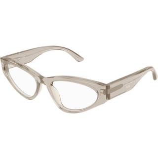 Balenciaga Kvinde BB0391O 003 Optiske stel Acetat Beige Transparent Cat Eye