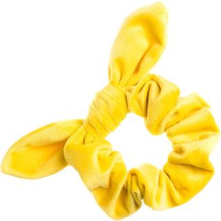 DARK Velvet Scrunchie With Bow Sun Yellow