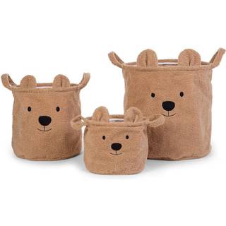 Childhome Teddy Opbevaringskurv 3-Pak, Brun