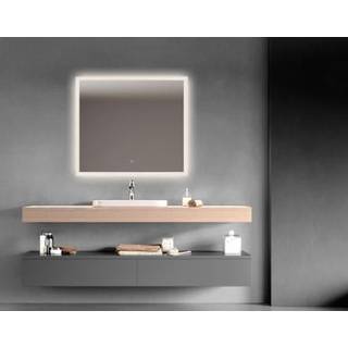Houco Sunrise LED spejl med front + baggrundslys og farveregulering, model 1 - 90 x 80 cm