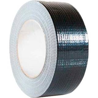 6 x Roliba lærredstape 50mmx50m sort