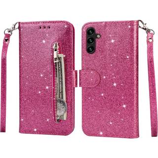 Samsung Galaxy S25 - EIDERWOOD - Glimmer Flip Cover m. Lynlåslomme & Ståfunktion - Pink