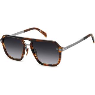 DAVID BECKHAM Mand DB 7136/S 6C5/9O Solbriller Acetat Brun Grå Firkantet Normal Skygge