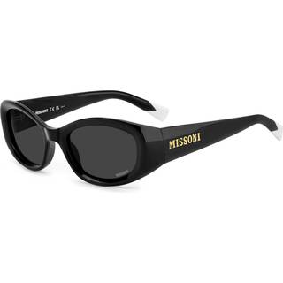 Missoni Kvinde MIS 0221/S 807/IR Solbriller Acetat Sort Grå Firkantet Normal