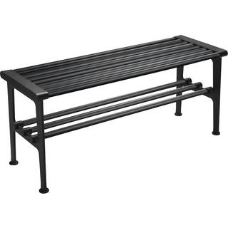 Essem Design Nostalgi Bænk 100 Cm - Bænke Aluminium Sort - 003601