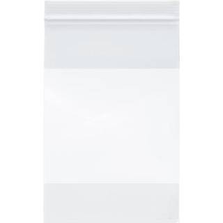 Plymor 6 """" X 9 """" (pakke med 200) 4 mil med hvidblokken Heavy Duty Zipper Reclosable Plastic Poss