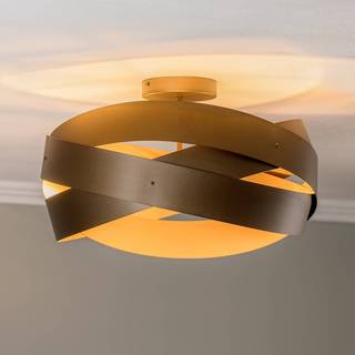 Euluna loftlampe Tornado, kaffebrun, Ø 50 cm