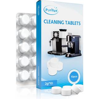 Puritex Rensetabletter til Kaffe- og Espressomaskiner 10 stk. - 10 stk.
