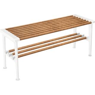 Essem Design Nostalgi Bænk 100 Cm / Hvid - Bænke Bambus - 57004601