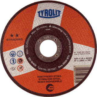 Skæreskive Standard 41X ø125×1,6 A46-BFinox