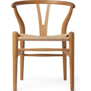 Carl Hansen - CH24 Child Oak Oil FSC® 70% Natural Cord - Stole til børn - Beige - Naturmateriale/Træ