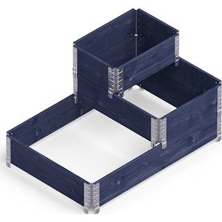 Upyard trappehøjbed sæt, 80 x 120/60 cm, 60 x 40 cm, sort - 3 stk.